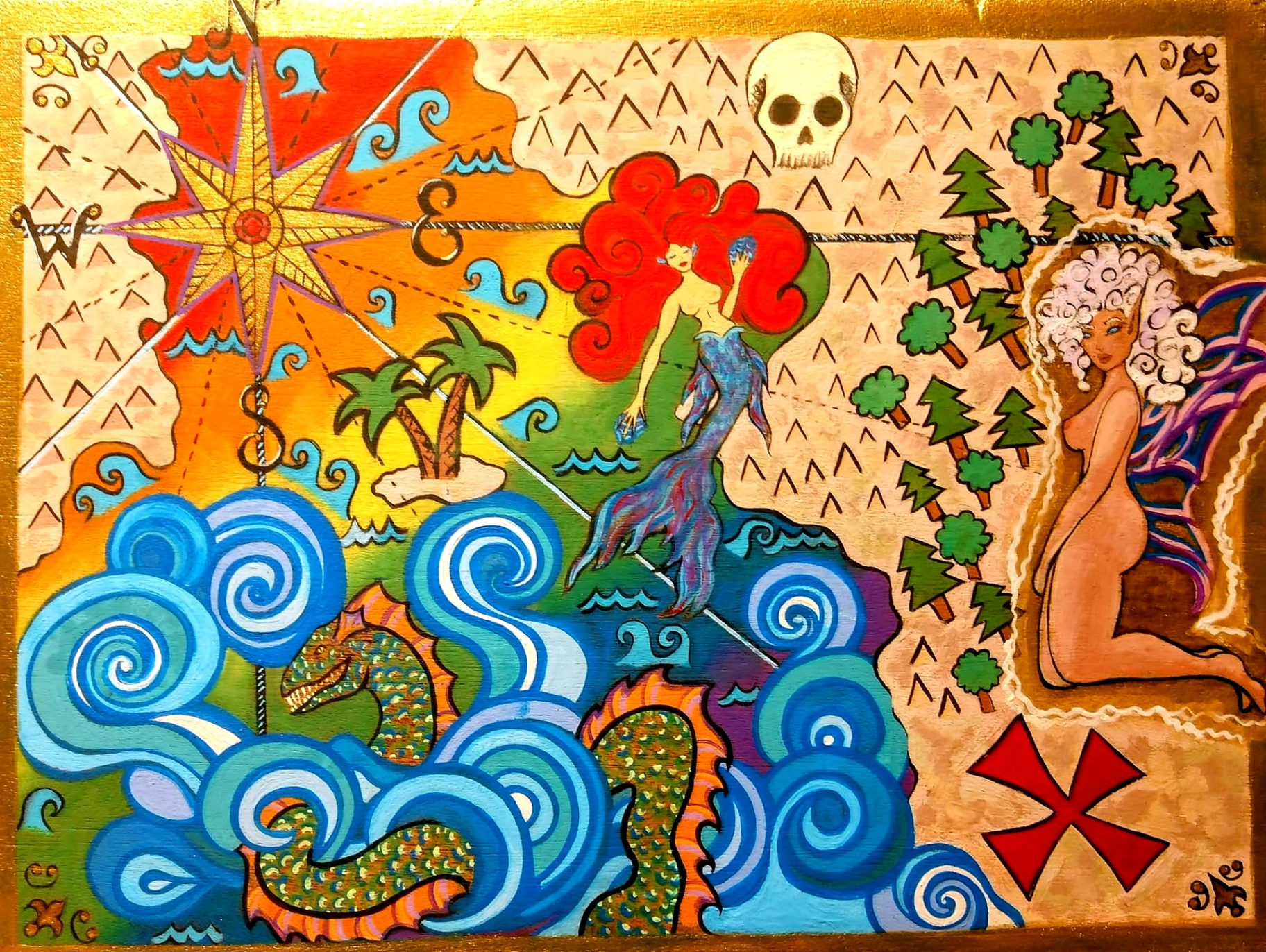 Directions To My House — Original painting by Kyro The Art Fairy