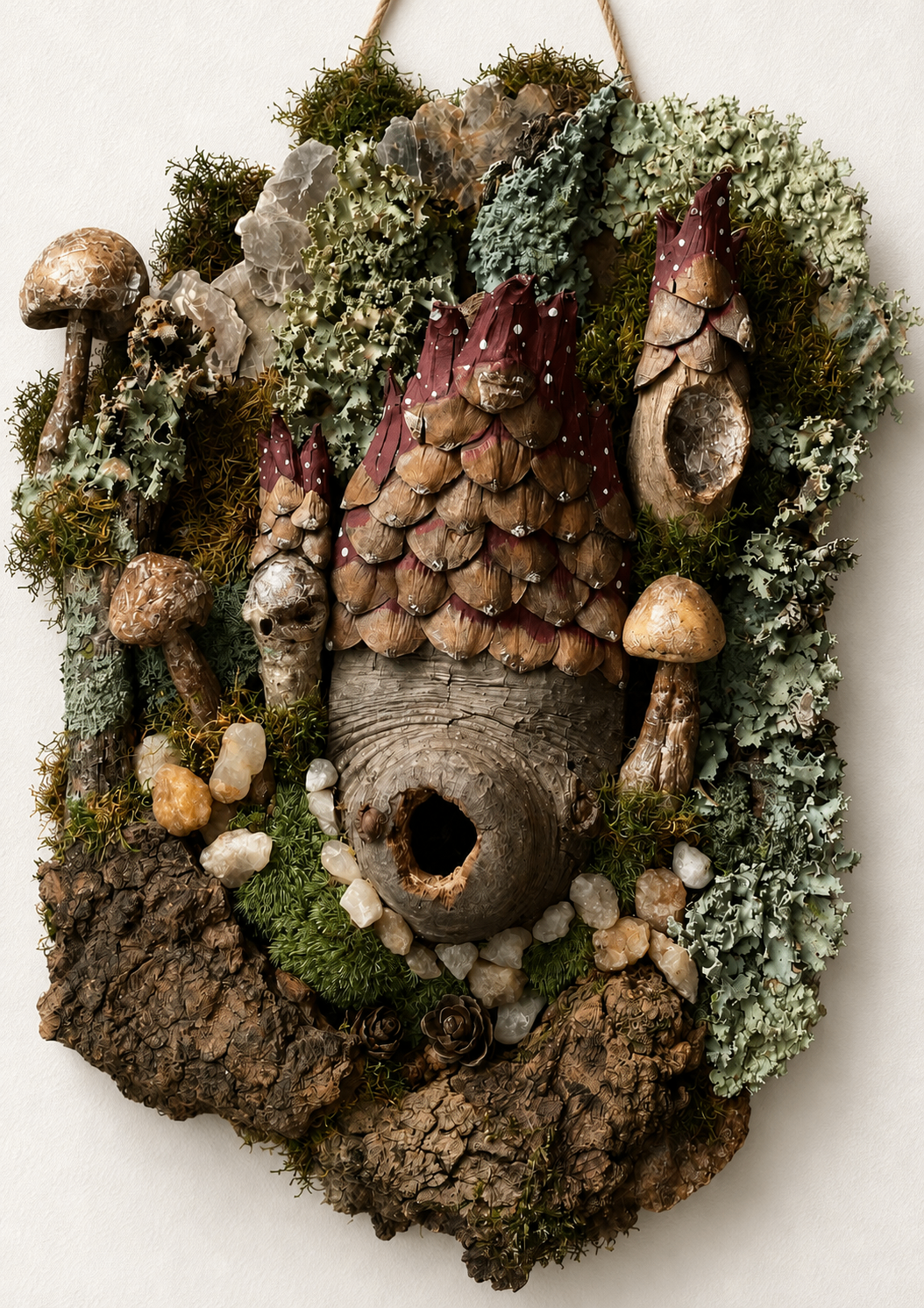 Mushroom Mansion — Original painting by Kyro The Art Fairy