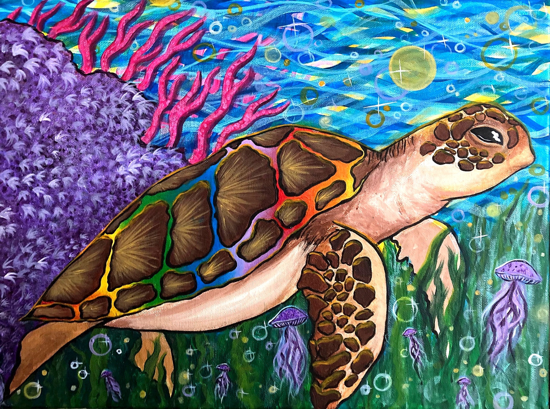 Treasure Water — Original painting by Kyro The Art Fairy